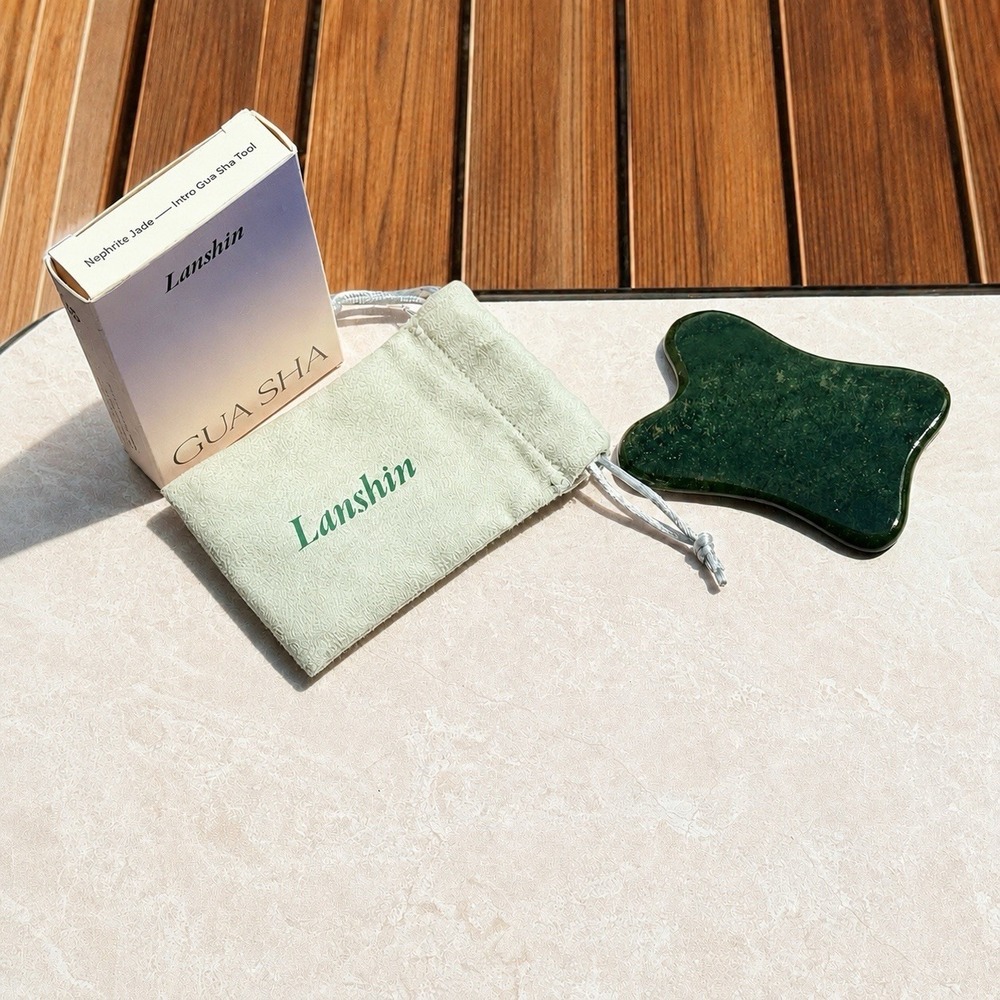 Lanshin Pro Gua Sha Tool Nephrite Jade